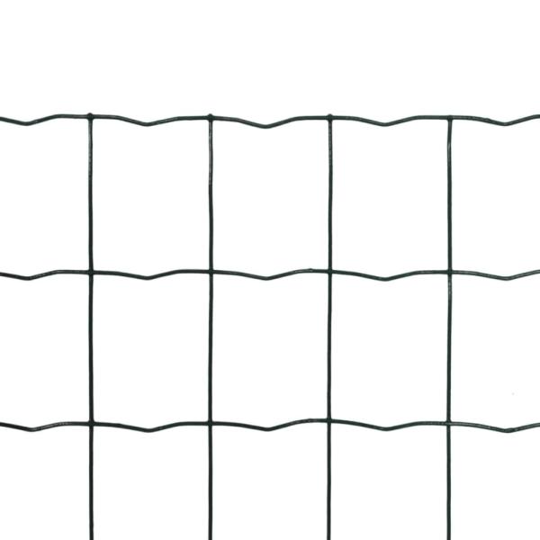 Eurozaun Stahl 25 x 1,7 m Grün