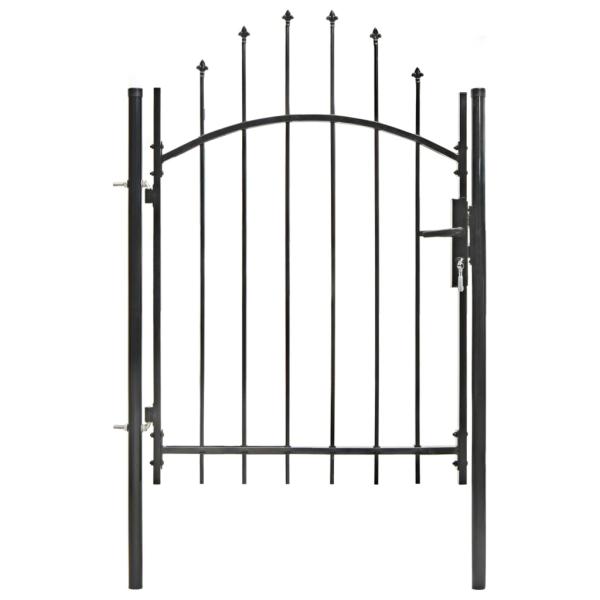 ARDEBO.de - Gartentor Woerden Stahl 1x1 m Schwarz