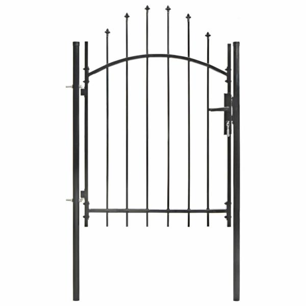 ARDEBO.de - Gartentor Woerden Stahl 1x1,25 m Schwarz