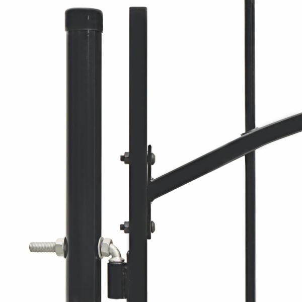 Gartentor Woerden Stahl 1x1,25 m Schwarz