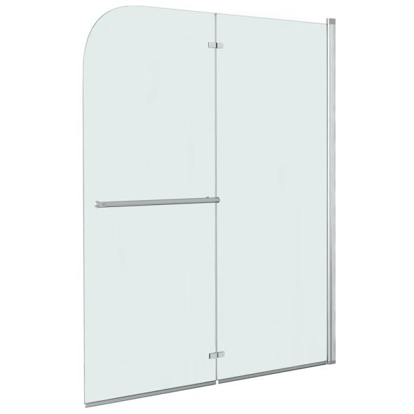 ARDEBO.de - Faltbare Duschkabine 2 Paneele ESG 120 x 140 cm