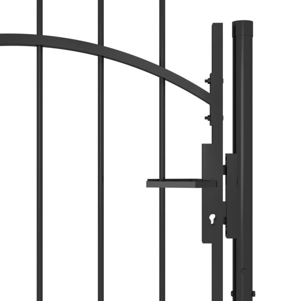 Gartentor Woerden Stahl 1x1,7 m Schwarz