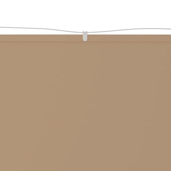 Senkrechtmarkise Taupe 60x1200 cm Oxford-Gewebe