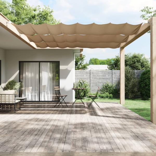 ARDEBO.de - Senkrechtmarkise Taupe 140x600 cm Oxford-Gewebe