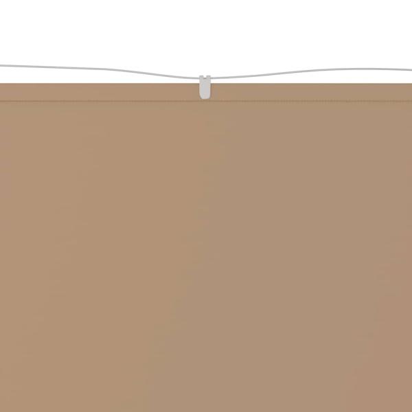 Senkrechtmarkise Taupe 140x800 cm Oxford-Gewebe