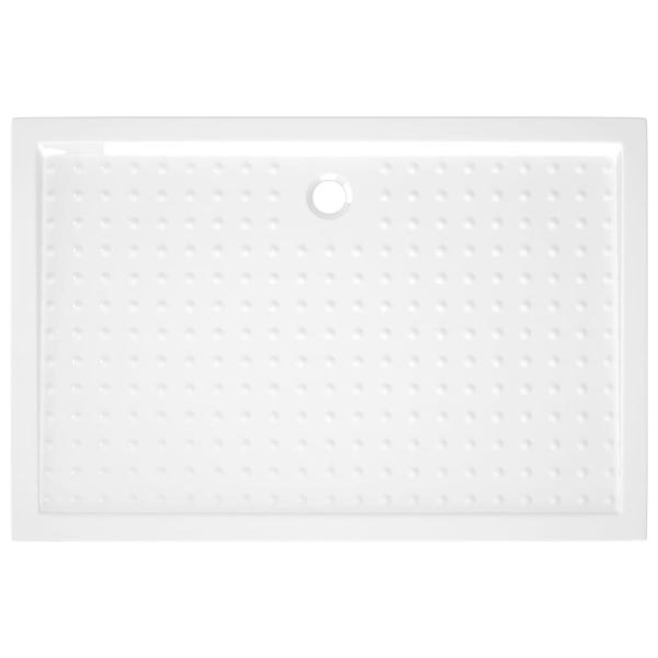 Duschwanne Anti-Rutsch Weiß 80x120x4 cm ABS