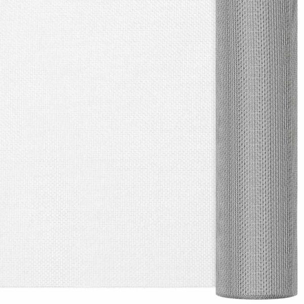 Netze 80 x 500 cm Mesh Edelstahl 201 Silber
