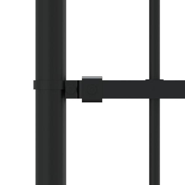 Gartenzaun Woerden mit Speerspitze Schwarz 240 x 100 cm Stahl