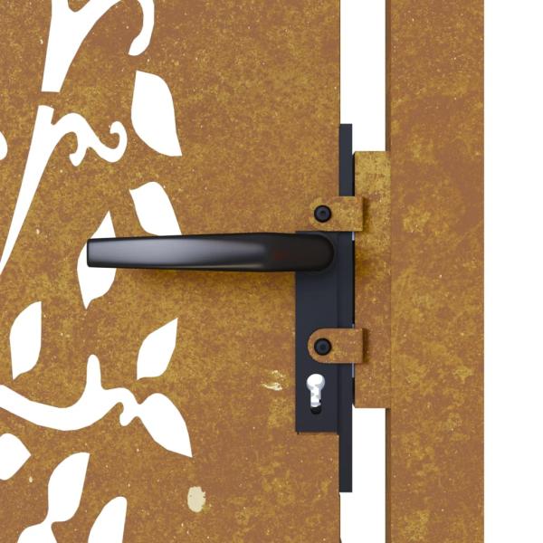 Gartentor 100x75 cm Cortenstahl Baumdesign