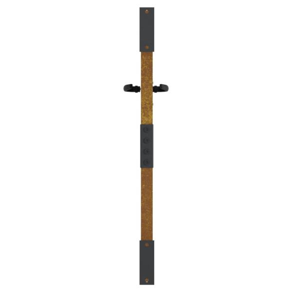 Gartentor 85x75 cm Cortenstahl Gras-Design
