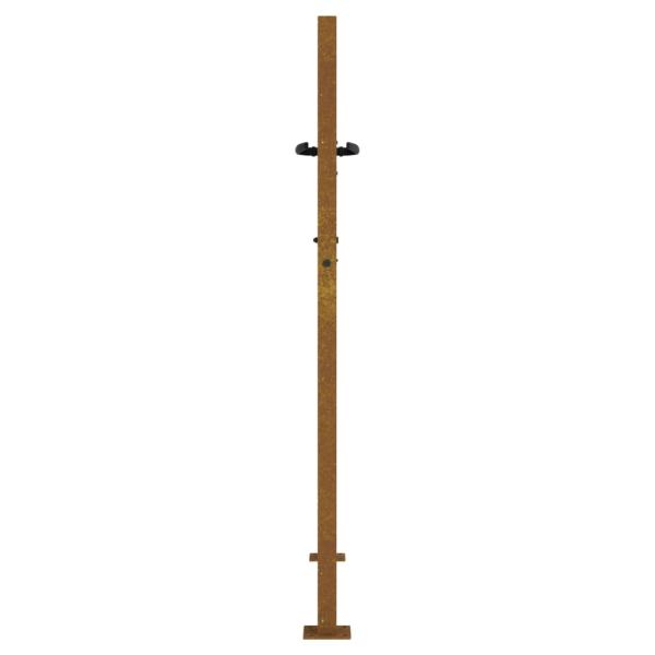 Gartentor 100x125 cm Cortenstahl Gras-Design