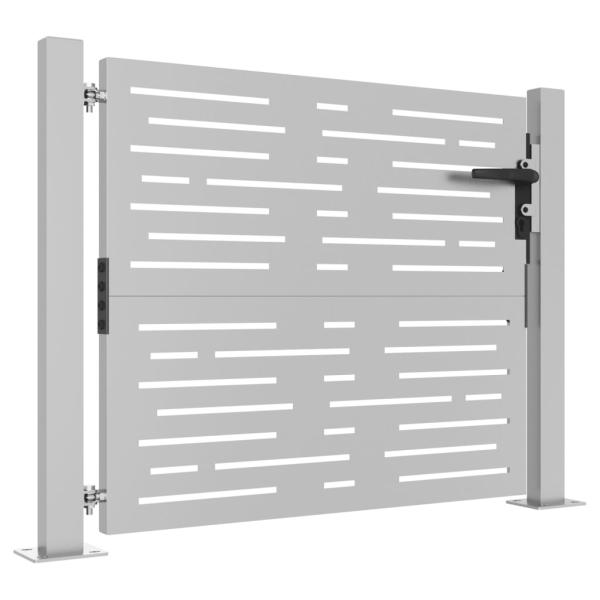 Gartentor 100x75 cm Cortenstahl Quadratisches Design