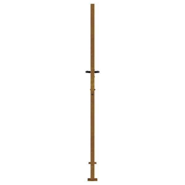 Gartentor 100x175 cm Cortenstahl Quadratisches Design