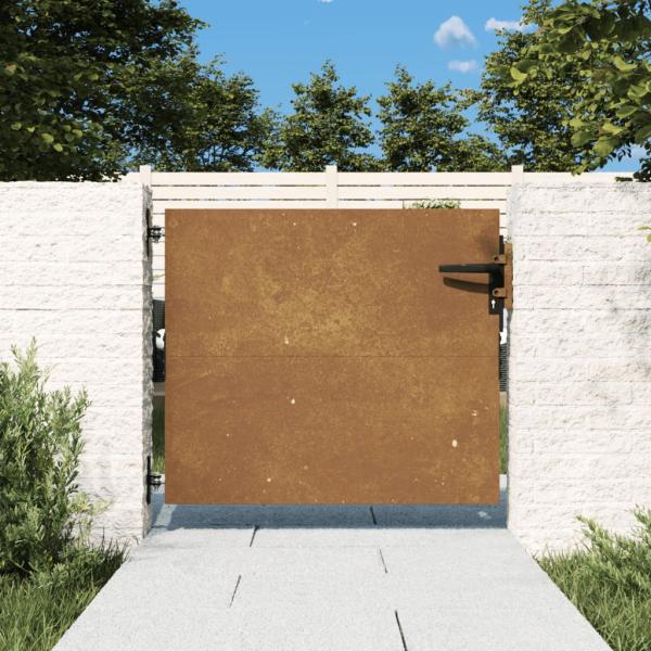 ARDEBO.de - Gartentor 85x125 cm Cortenstahl