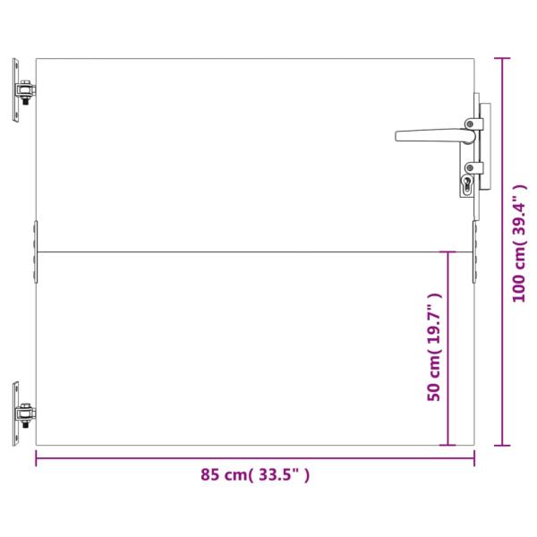 Gartentor 85x125 cm Cortenstahl
