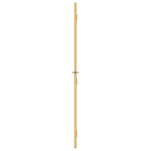 Innentür Schlank Golden 83x201,5 cm Hartglas und Aluminium