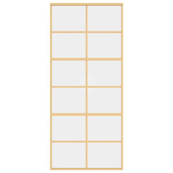 Schiebetür Golden 90x205 cm ESG-Klarglas und Aluminium