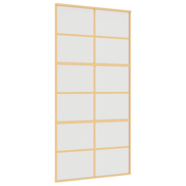 Schiebetür Golden 102,5x205 cm Matt ESG-Glas und Aluminium