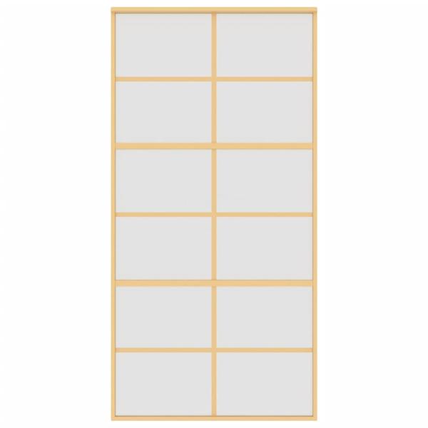 Schiebetür Golden 102,5x205 cm Matt ESG-Glas und Aluminium