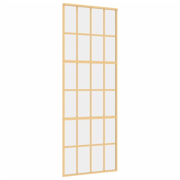 Schiebetür Golden 76x205 cm ESG-Klarglas und Aluminium