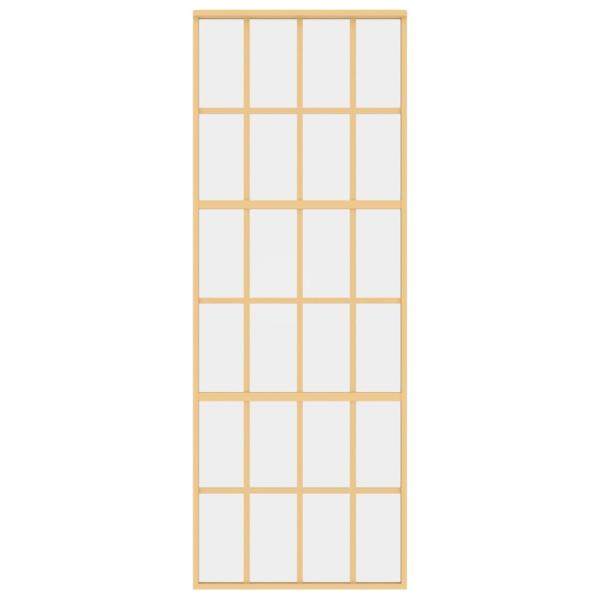 Schiebetür Golden 76x205 cm ESG-Klarglas und Aluminium