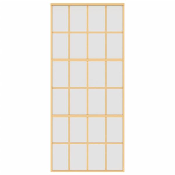 Schiebetür Golden 90x205 cm Matt ESG-Glas und Aluminium