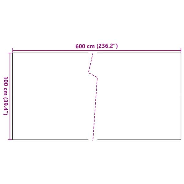 Balkon-Sichtschutz Anthrazit 600x100 cm Poly Rattan