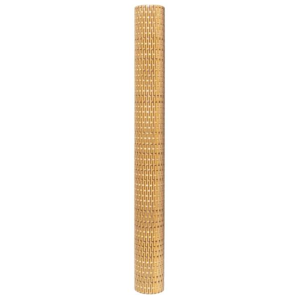 Balkon-Sichtschutz Hellbraun 300x100 cm Poly Rattan