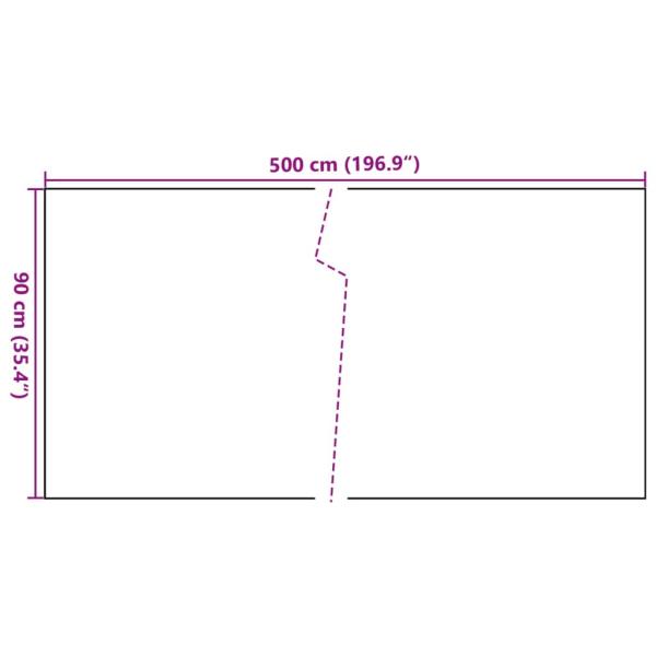 Balkon-Sichtschutz Schwarz 500x90 cm Poly Rattan