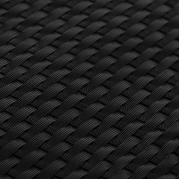 Balkon-Sichtschutz Schwarz 1000x100 cm Poly Rattan