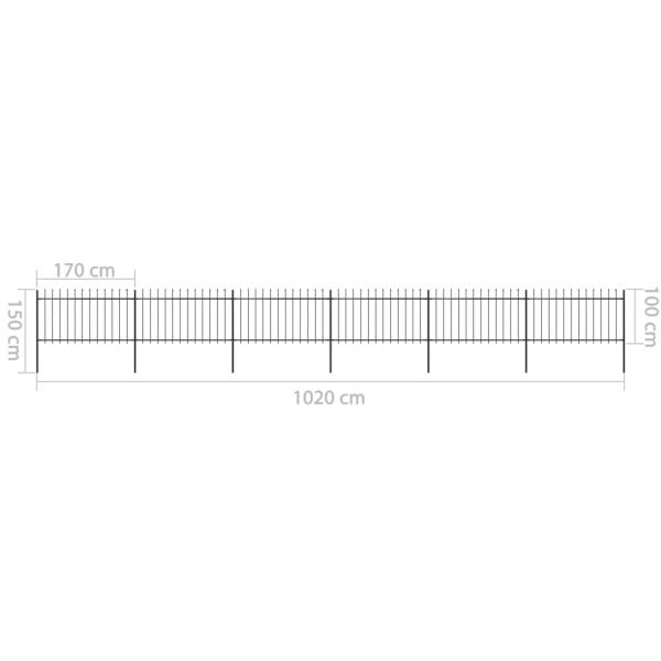 Gartenzaun | Stahl | Stabil | Rechteckig | Modern