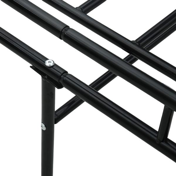Tagesbett-Rahmen Schwarz Metall 90×200 cm