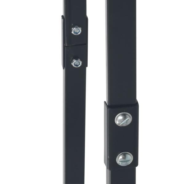 Brennholzregal Schwarz 100×25×100 cm Stahl