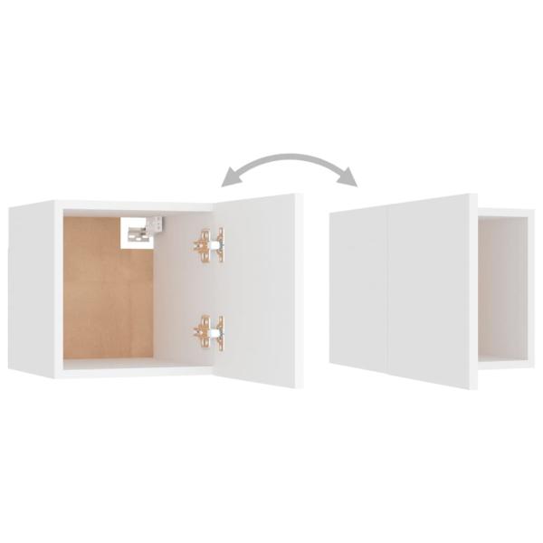 8-tlg. TV-Schrank-Set Weiß Holzwerkstoff