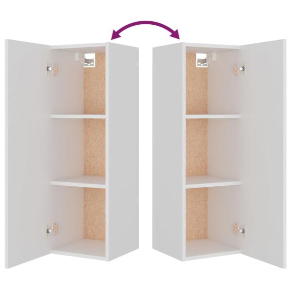 4-tlg. TV-Schrank-Set Weiß Holzwerkstoff