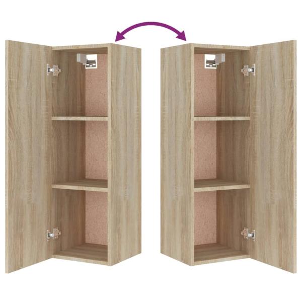 4-tlg. TV-Schrank-Set Sonoma-Eiche Holzwerkstoff
