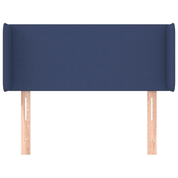 Kopfteil mit Ohren Blau 93x16x78/88 cm Stoff