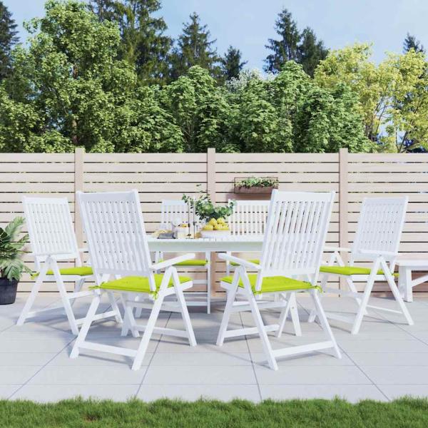 ARDEBO.de - Gartenstuhl-Kissen 6 Stk. Knallgrün 50x50x3 cm Oxford-Gewebe