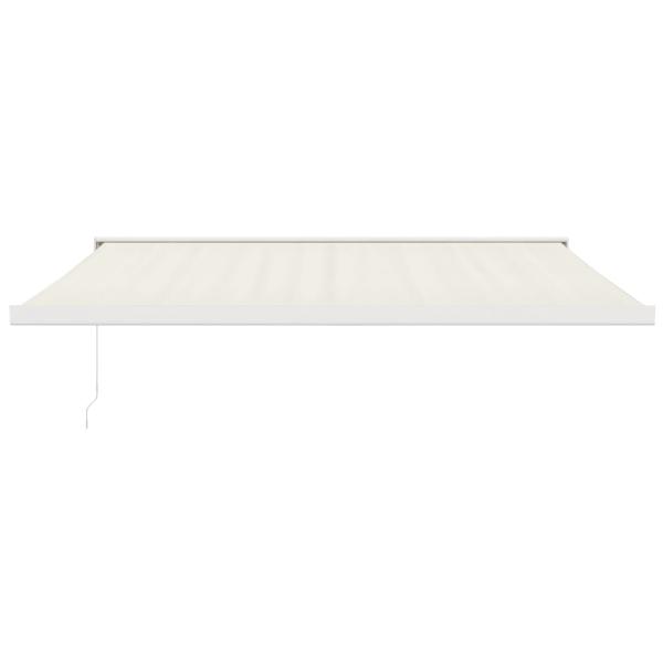 Markise Einziehbar Creme 4x3 m Stoff und Aluminium