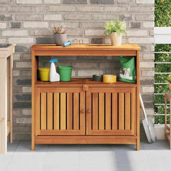 ARDEBO.de - Garten-Konsolentisch 80x35x75 cm Massivholz Akazie