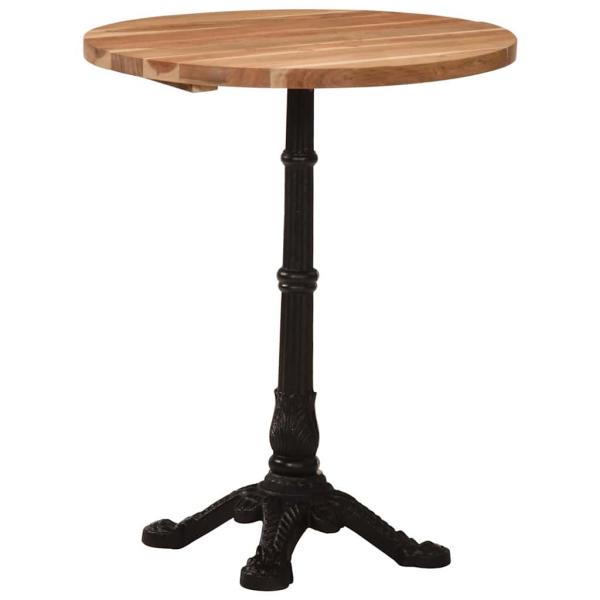 ARDEBO.de - Bistrotisch Ø60x76 cm Akazie Massivholz