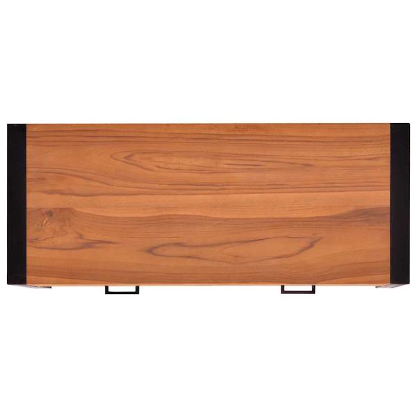 Schreibtisch mit 2 Schubladen 100x40x75 cm Teakholz