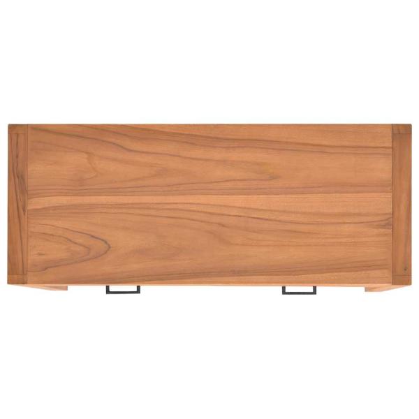 Schreibtisch mit 2 Schubladen 100x40x75 cm Teakholz