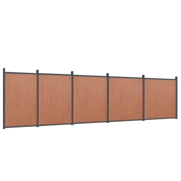 Zaunelement Braun 872x186 cm WPC