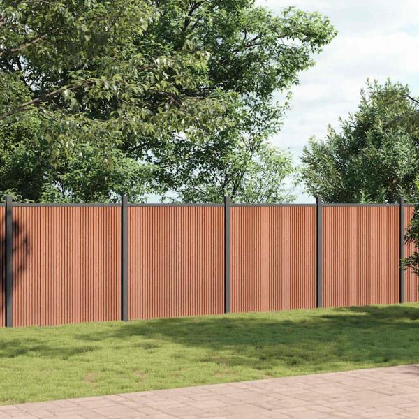 Zaunelement Braun 872x186 cm WPC