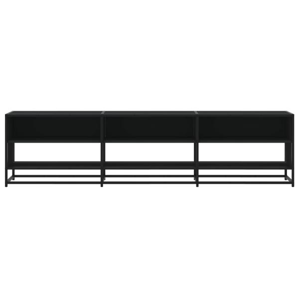TV-Schrank Schwarz 180x40x46 cm Holzwerkstoff