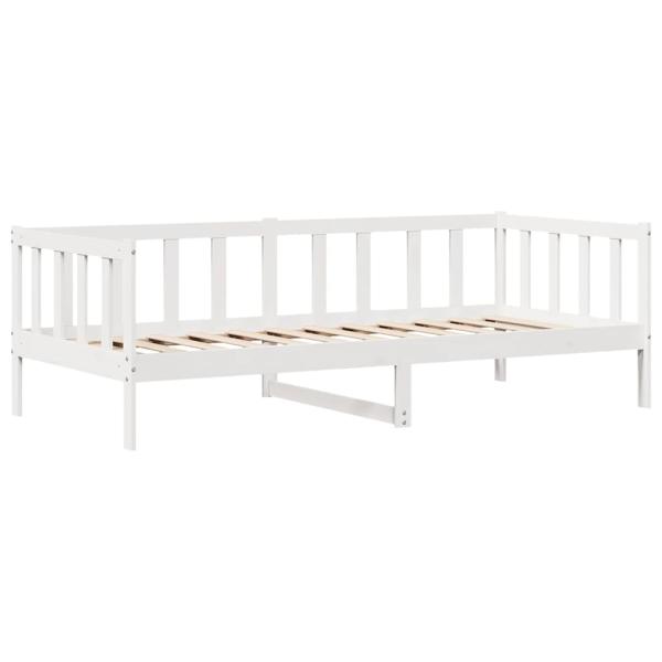 Tagesbett mit Schubladen Weiß 90x190 cm Kiefernholz
