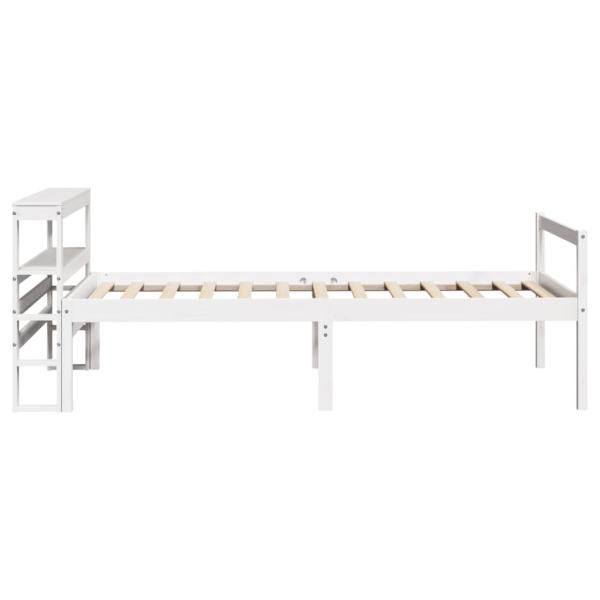 Seniorenbett mit Kopfteil ohne Matratze Weiß 75x190 cm