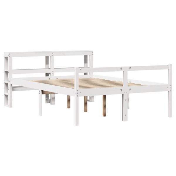 Seniorenbett mit Kopfteil ohne Matratze Weiß 120x190 cm
