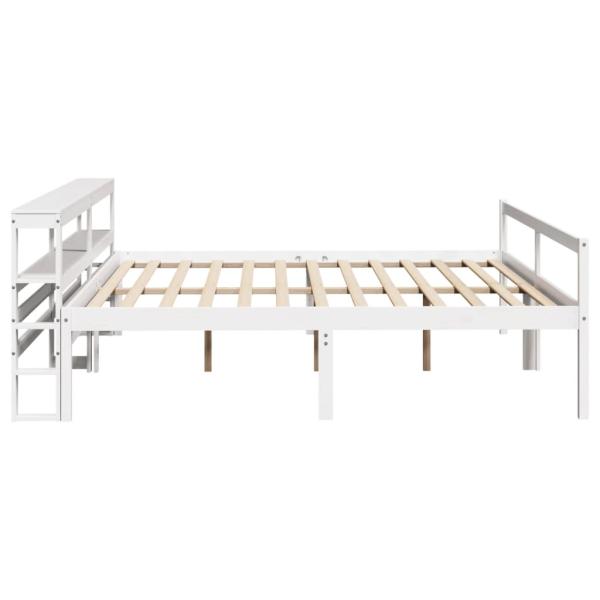 Seniorenbett mit Kopfteil ohne Matratze Weiß 200x200 cm